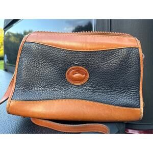 Vintage Dooney & Bourke‎ Pebbled Leather Crossbody Bag